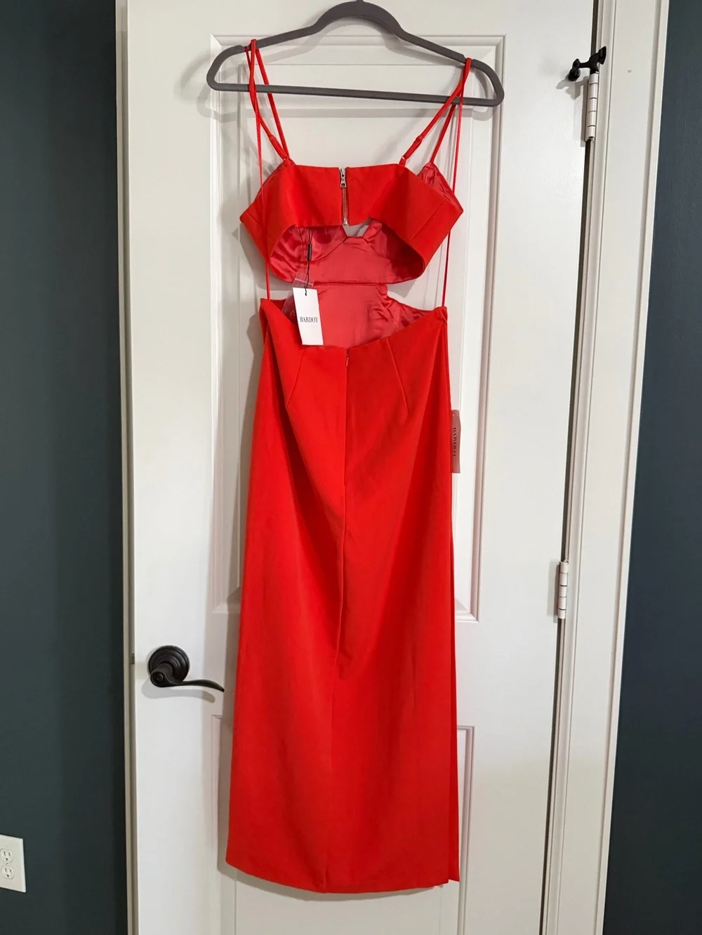 Bardot Cutout Slit Midi - Picture 4 of 4
